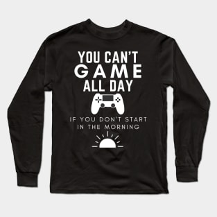 Game All Day cool gamer design Long Sleeve T-Shirt